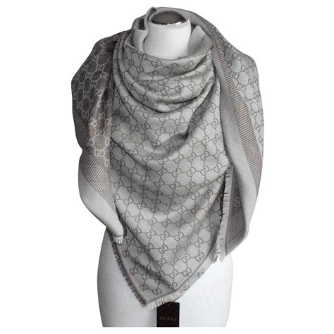 stola gucci beige|Gucci Scarves, Silks, Stoles & Shawls for Women .